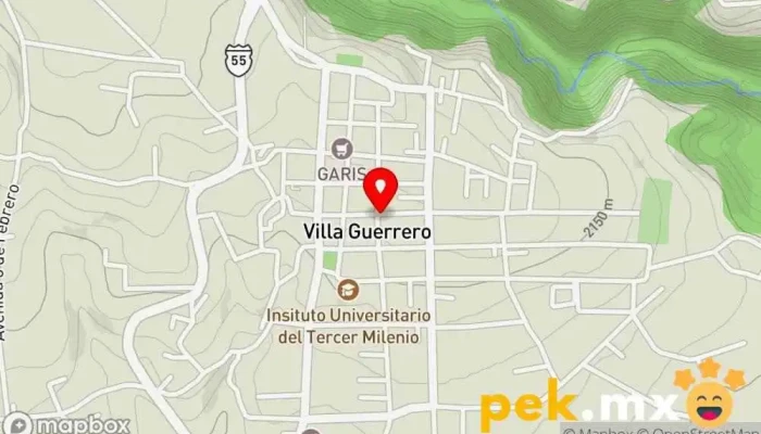 mapa de Material Eléctrico Doña Chepi Comercio en Villa Guerrero