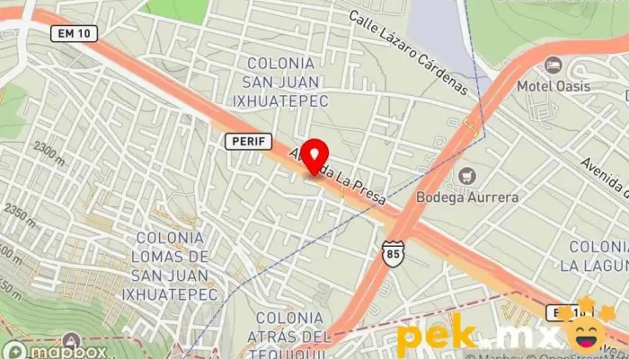 mapa de Material Eléctrico San Juan Tienda de electricidad en Tlalnepantla