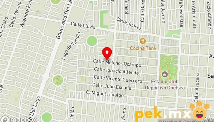 mapa de Mecanico Electrico Taller de reparación de automóviles en Nueva Santa Rosa