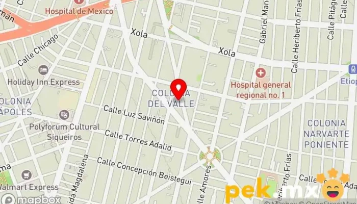 mapa de Meisa electricistas Electricista, Tienda de electricidad, Asesor en ingeniería, Fontanero en Benito Juárez, Ciudad de México