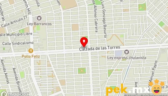 mapa de MENDOZA INSTALACIÓNES Contratista de aire acondicionado, Electricista, Fontanero, Tienda de artículos de fontanería, Proveedor de sistemas de seguridad en Culiacán Rosales