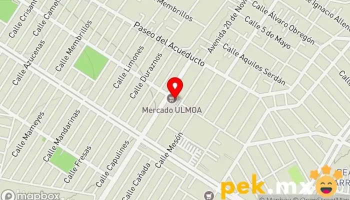 mapa de Mercado Ojo de Agua Mercado en Ojo de Agua