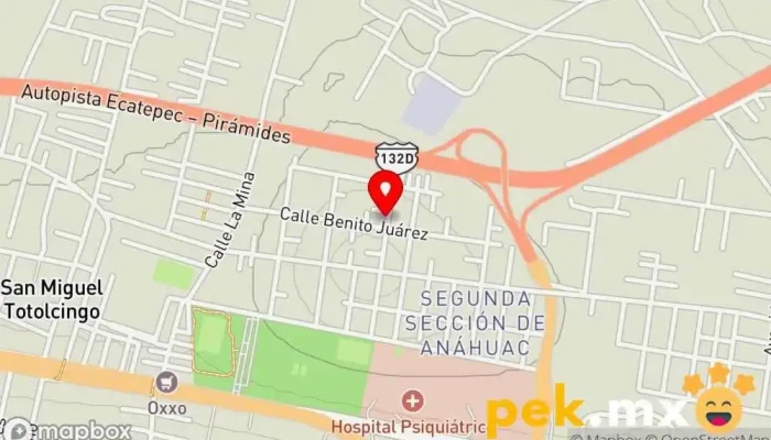 mapa de MISSENERGY Servicio de instalación eléctrica en Tepexpan