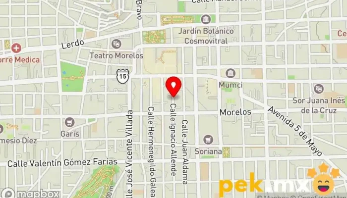 mapa de Monroy Cerrajero en Toluca de Lerdo