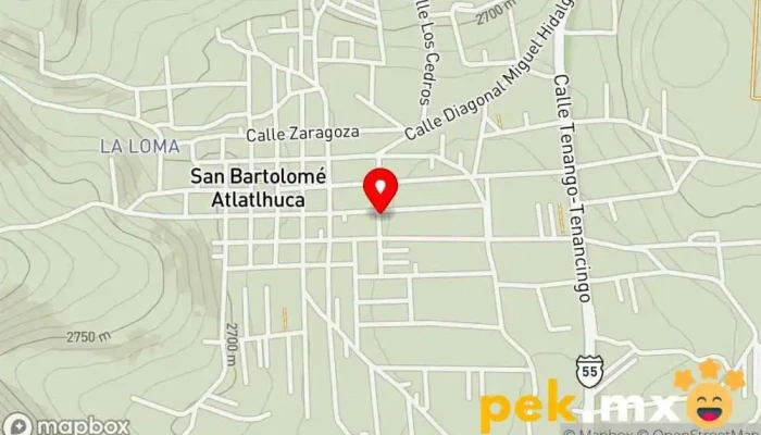 mapa de Multiservicios Kaiser Lex Electricista en San Bartolomé Atlatlahuca