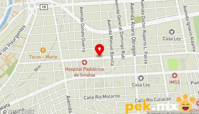 mapa de MULTISERVICIOS RUIZ Servicio de instalación eléctrica en Culiacán Rosales
