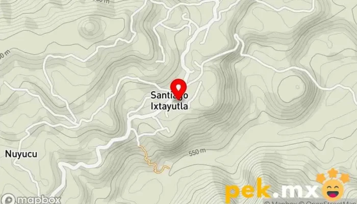 mapa de Municipio de Santiago Ixtayutla Oficina de la Administración en Santiago Ixtayutla