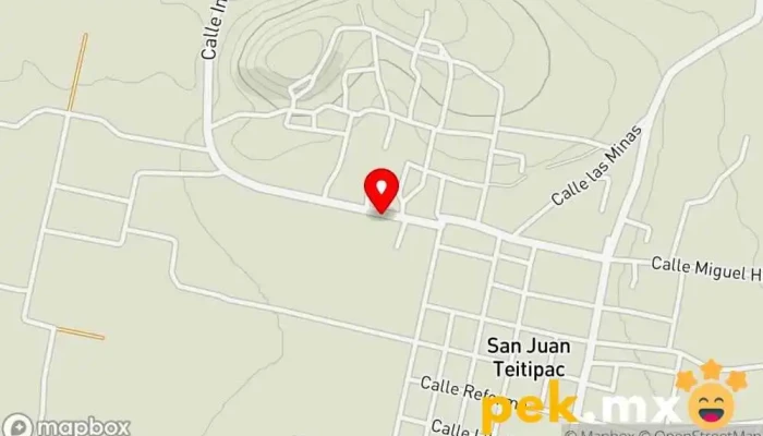 mapa de Municipio Oficina de gobierno local en San Juan Teitipac