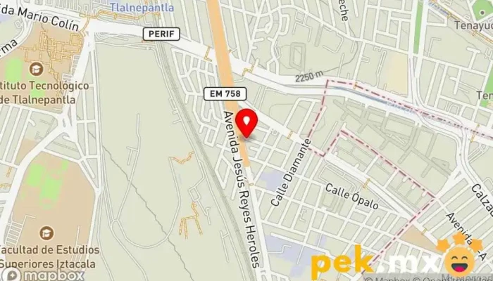 mapa de NES & ES Servicio de instalación eléctrica, Servicio de seguridad contra incendios en Tlalnepantla