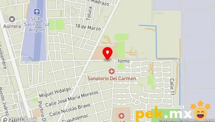mapa de OAXSA Electricista, Empresa constructora, Tienda de iluminación en Salina Cruz