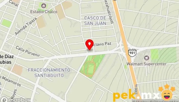 mapa de Odapas Chalco Compañía suministradora de agua, Oficina de gobierno local en Chalco de Díaz Covarrubias