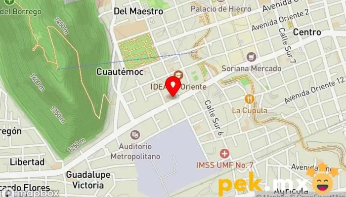 mapa de Pareja Instalaciones Eléctricas Electricista en Orizaba
