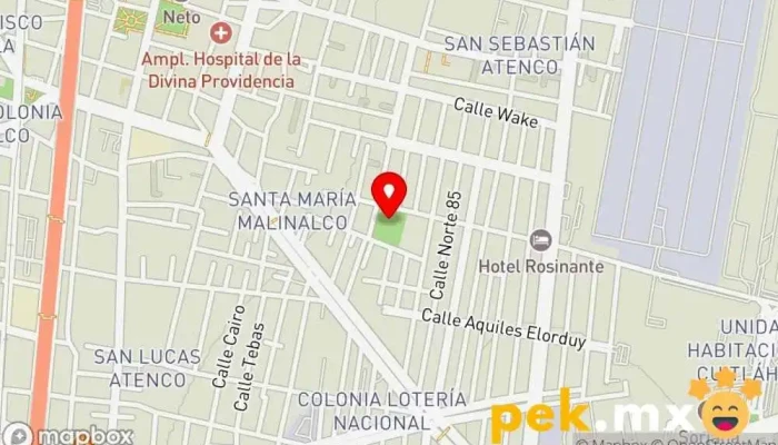 mapa de PARQUE ELECTRICISTAS PILARES Parque en Azcapotzalco, Ciudad de México