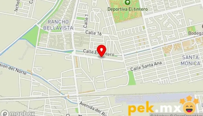 mapa de Pirsa Industrial SA de CV Electricista, Taller mecánico en Santiago de Querétaro