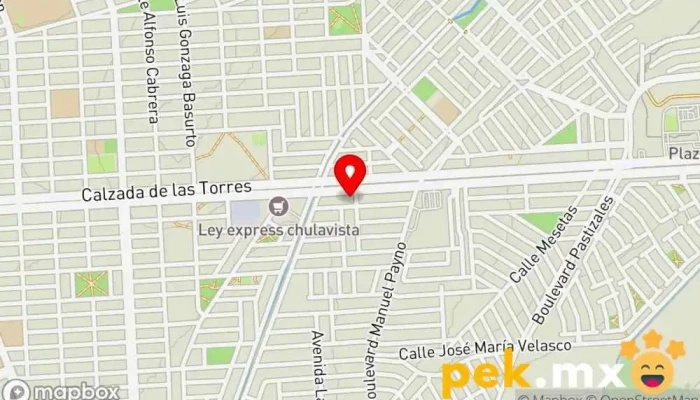mapa de PLANTA CFE Electricista en Culiacán Rosales