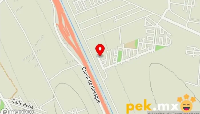 mapa de Planta de Tratamiento de Aguas Residuales, Ex-Hacienda de Santa Inés Planta de tratamiento de aguas residuales en Ex-Hacienda Santa Inés