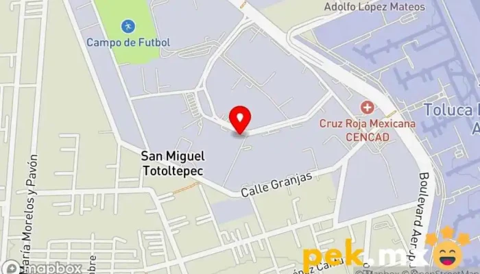 mapa de Plantas Eléctricas México Fábrica de maquinaria en Toluca de Lerdo