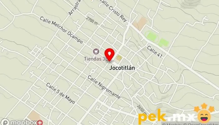 mapa de Plaza San Francisco Planta de tratamiento de aguas residuales en Cdad. de Jocotitlán