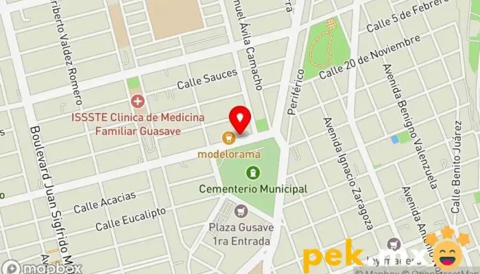 mapa de Plom Electric de Guasave Electricista en Guasave