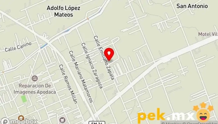 mapa de Plomelectricone Compañía eléctrica en Xonacatlan de Vicencio