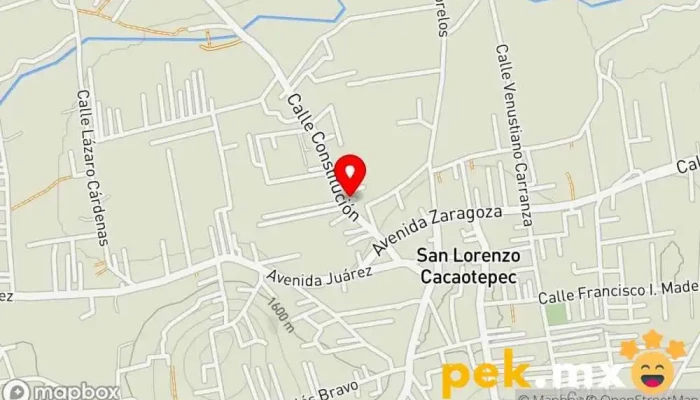 mapa de PLOMERIA ACEVEDO. Fontanero en San Lorenzo Cacaotepec