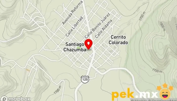 mapa de Plomería y Electricidad AB  en Villa de Santiago Chazumba