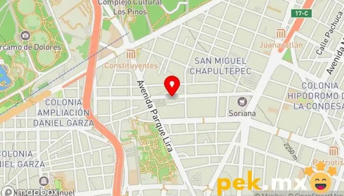 mapa de PLOMERIA Y ELECTRICIDAD BARRIOS Fontanero, Electricista en Miguel Hidalgo, Ciudad de México