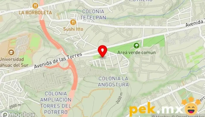 mapa de Plomeria y electricidad cruz Electricista en Álvaro Obregón, Ciudad de México