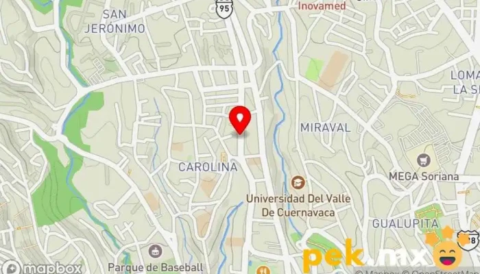 mapa de Plomería y Electricidad Hermanos Juárez Electricista en Cuernavaca