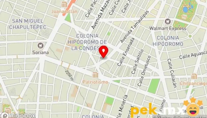 mapa de Plomeria y Electricidad Jiménez Fontanero, Electricista en Cuauhtémoc, Ciudad de México