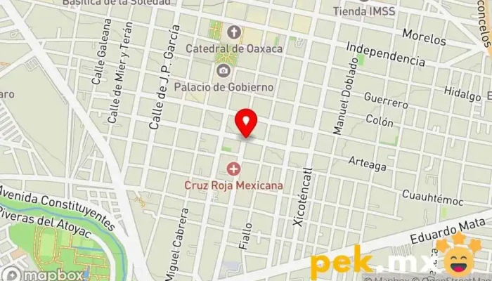 mapa de Plomeria y Electricidad Fontanero en Oaxaca de Juárez