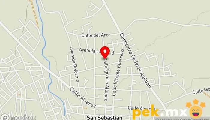 mapa de Plomeria Y Electricidad  en San Sebastián Zinacatepec