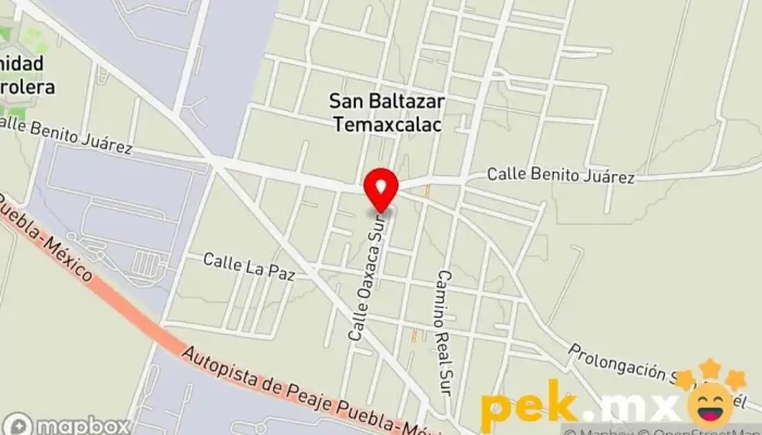 mapa de PLOMERIA Y ELECTRICIDAD  en San Martín Texmelucan de Labastida