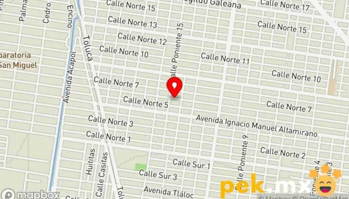 mapa de Plomería y electricidad Persona de mantenimiento en Valle de Chalco Solidaridad