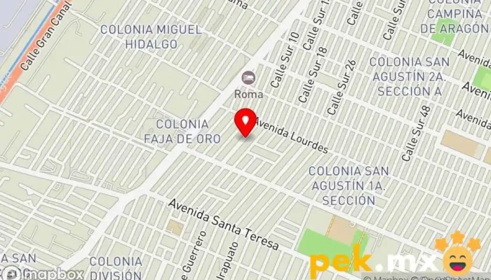 mapa de Plomería y electricidad Persona de mantenimiento en Ecatepec de Morelos