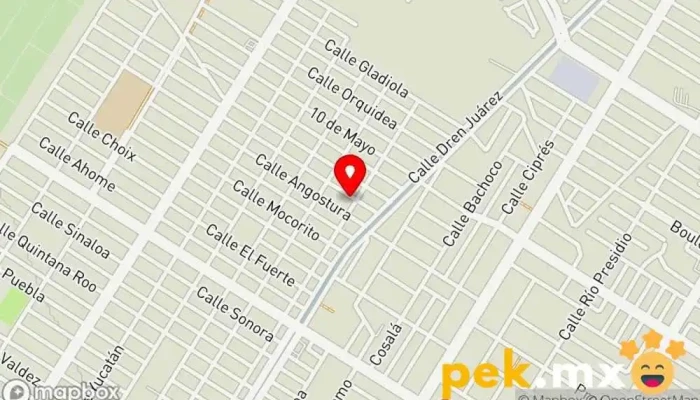 mapa de Plomeria Y Electricidad, Refrigeración Fontanero en Los Mochis