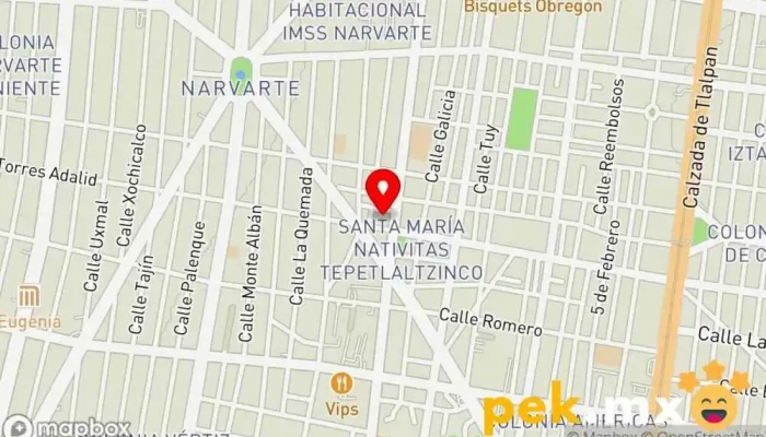 mapa de Plomería y electricidad Torres Electricista en Benito Juárez, Ciudad de México