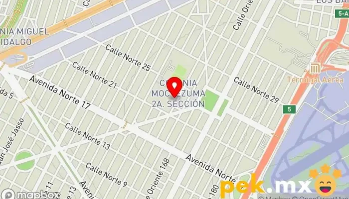 mapa de Plomero Electricista Cuauhtémoc Electricista, Fontanero, Tienda de herramientas en Venustiano Carranza, Ciudad de México