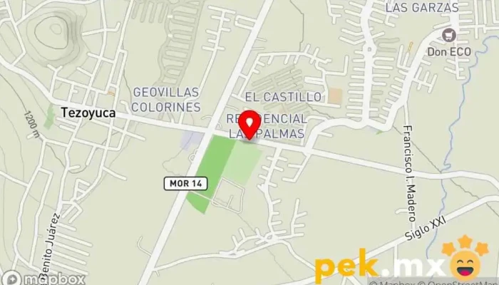 mapa de Plomero Electricista Contratista en Crucero Tezoyuca