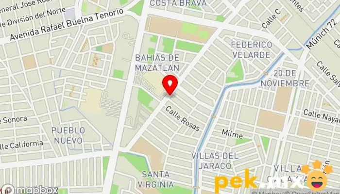 mapa de Plomero Mazatlan Fontanero en Mazatlán