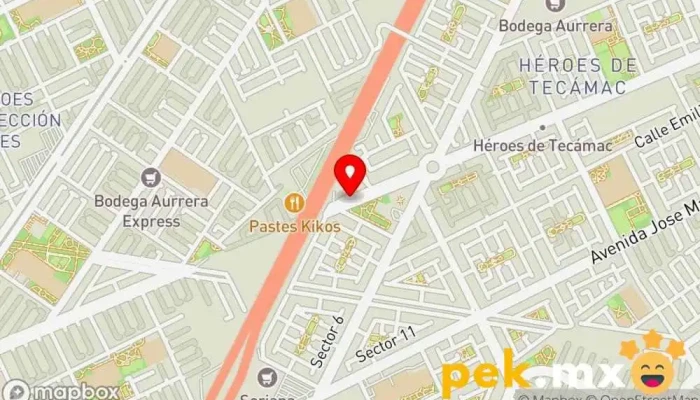 mapa de Plomero Villasol Fontanero, Comercio en Ojo de Agua