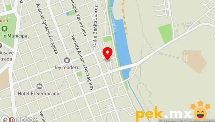 mapa de plomero y electricista los morales  en Guasave