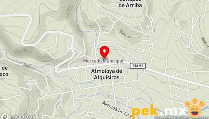 mapa de Presidencia Municipal Almoloya de Alquisiras Oficina de la Administración en Almoloya de Alquisiras
