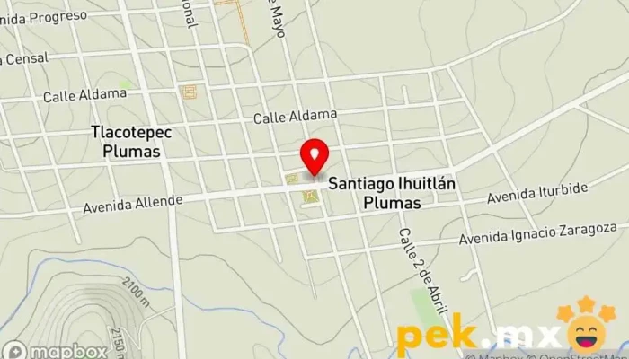 mapa de Presidencia Municipal de Santiago Ihuitlan Plumas Oficina de la Administración en Santiago Ihuitlán Plumas