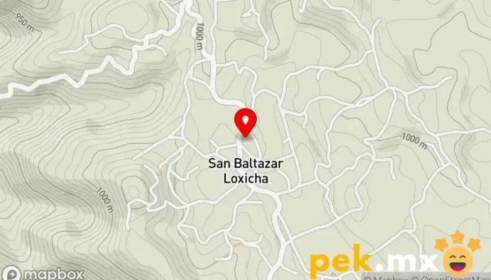 mapa de Presidencia Municipal Oficina de la Administración en San Baltazar Loxicha