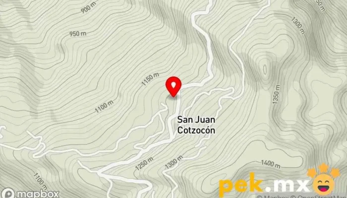 mapa de Presidencia Municipal Oficina de gobierno local en San Juan Cotzocón