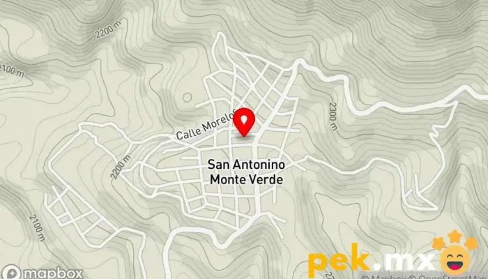 mapa de Primaria, Luz y Redención Escuela en San Antonino Monte Verde