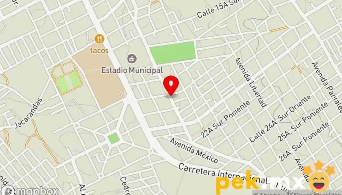 mapa de PROVEEDORA ELECTROMECÁNICA DE CHIAPAS Tienda de electricidad en de Octubre número 45