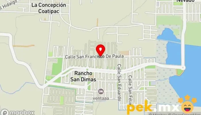 mapa de Rancho San Dimas  en Estado de México