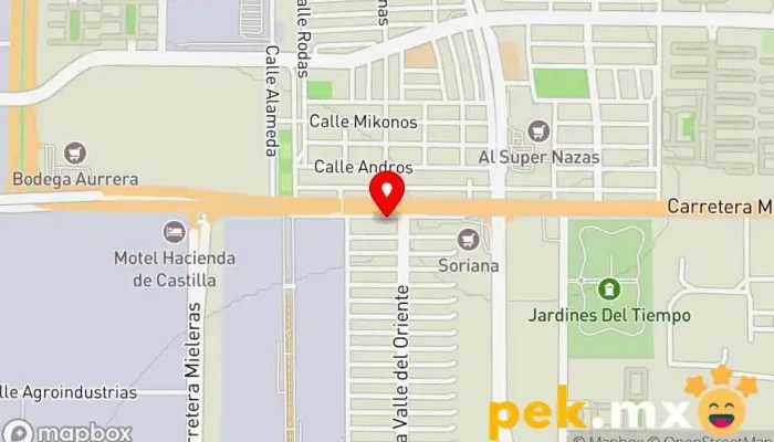 mapa de REPARACIONES ELECTRICAS DE MOTORES Cerrajero, Taller de reparación de motores eléctricos en Torreón